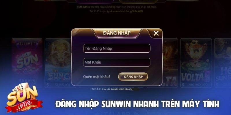 Đăng nhập Sunwin nhanh trên máy tính