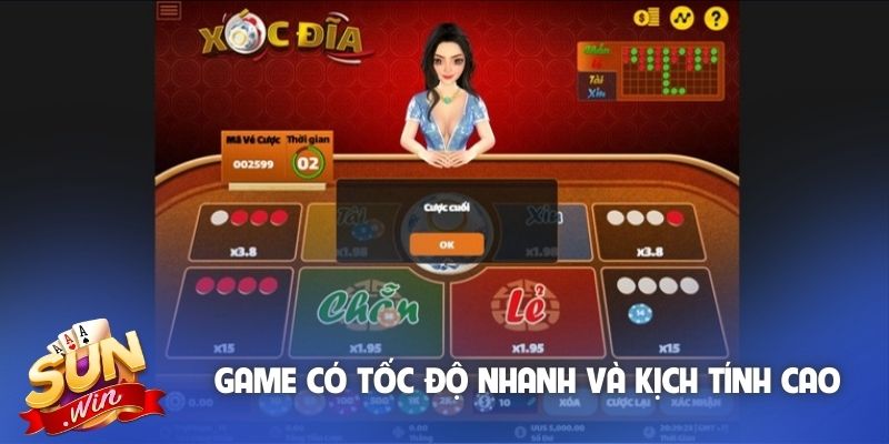 Game có tốc độ nhanh và kịch tính cao cho người chơi